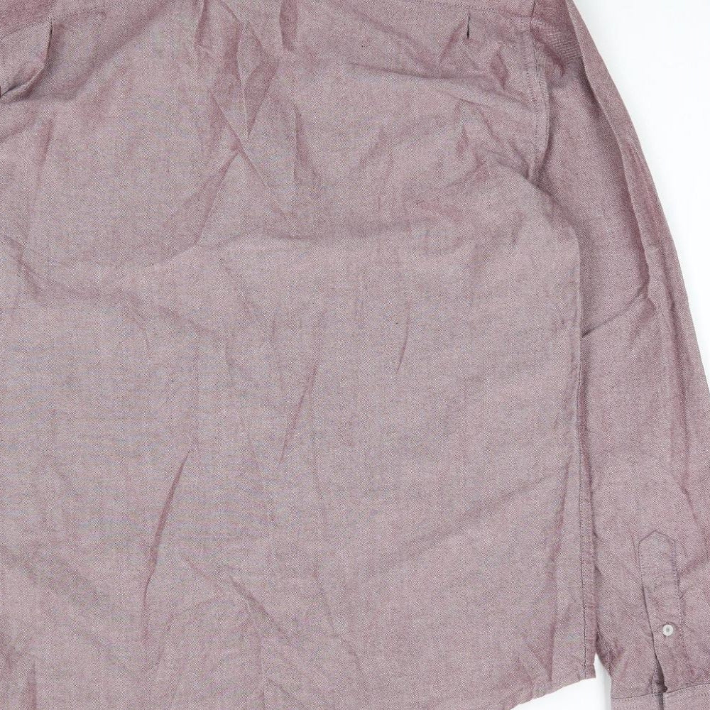 Mens UK Size 38 Peter Werth Beige Button-Up Long Sleeve Casual Shirt