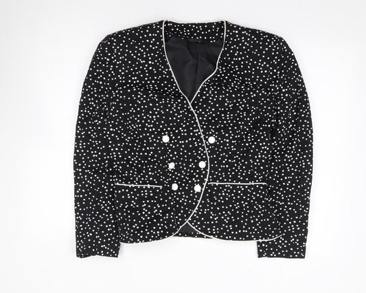 Womens UK Size 10 Country Casuals Regular Black Suit Jacket