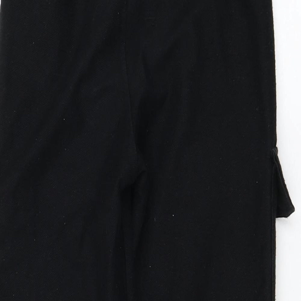 Zara Girls Black Cotton Jogger Trousers Size 9 Months Regular Pullover