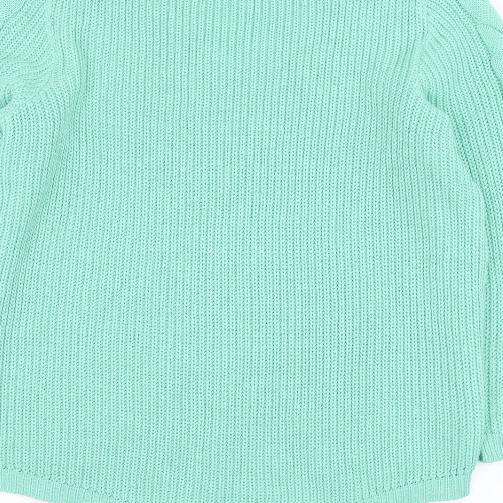 Womens UK Size L BASSINI Blue Pullover Jumper