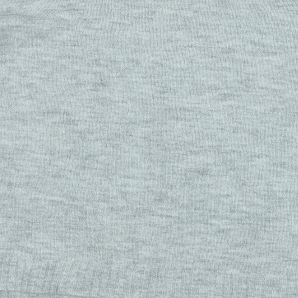 Primark Womens Grey Round Neck Acrylic Pullover Jumper Size 14