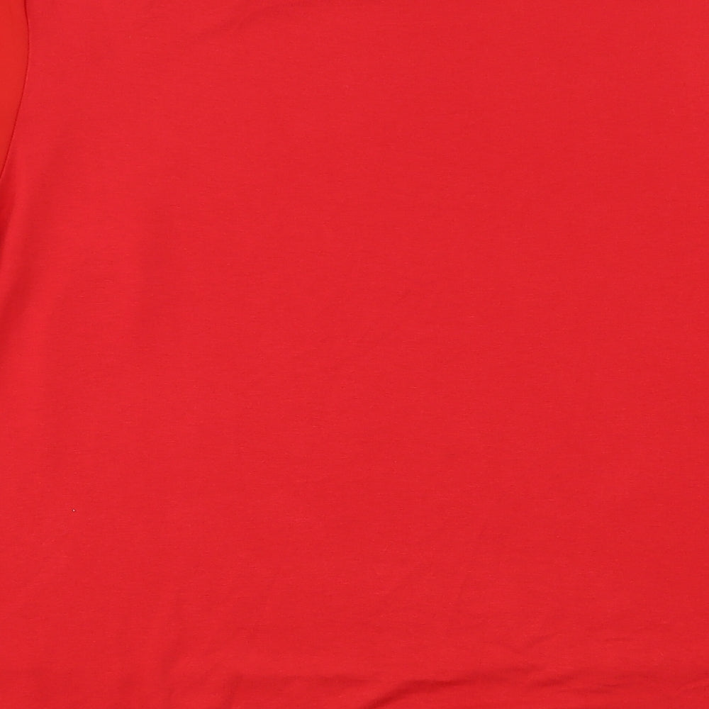 Womens UK Size L Dunnes Stores Red Basic Blouse