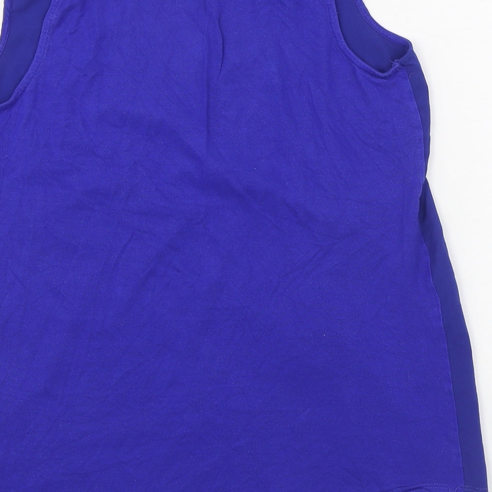 Womens UK Size 12 Warehouse Blue Basic Tank