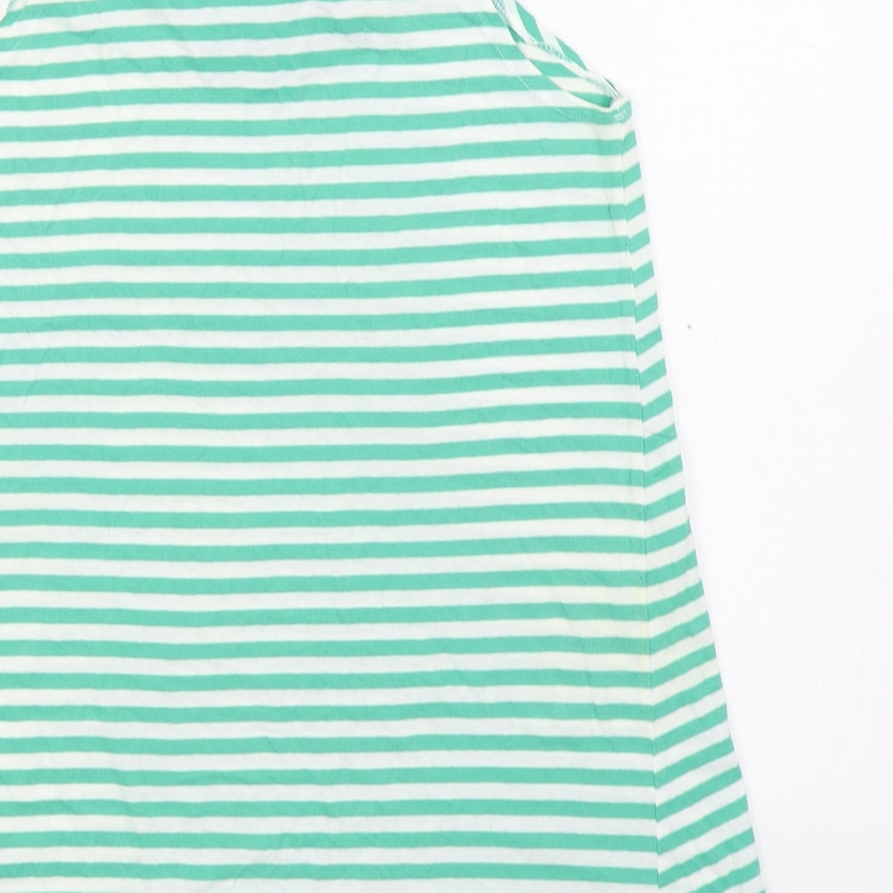 Womens UK Size S Brave Soul Green Basic Tank