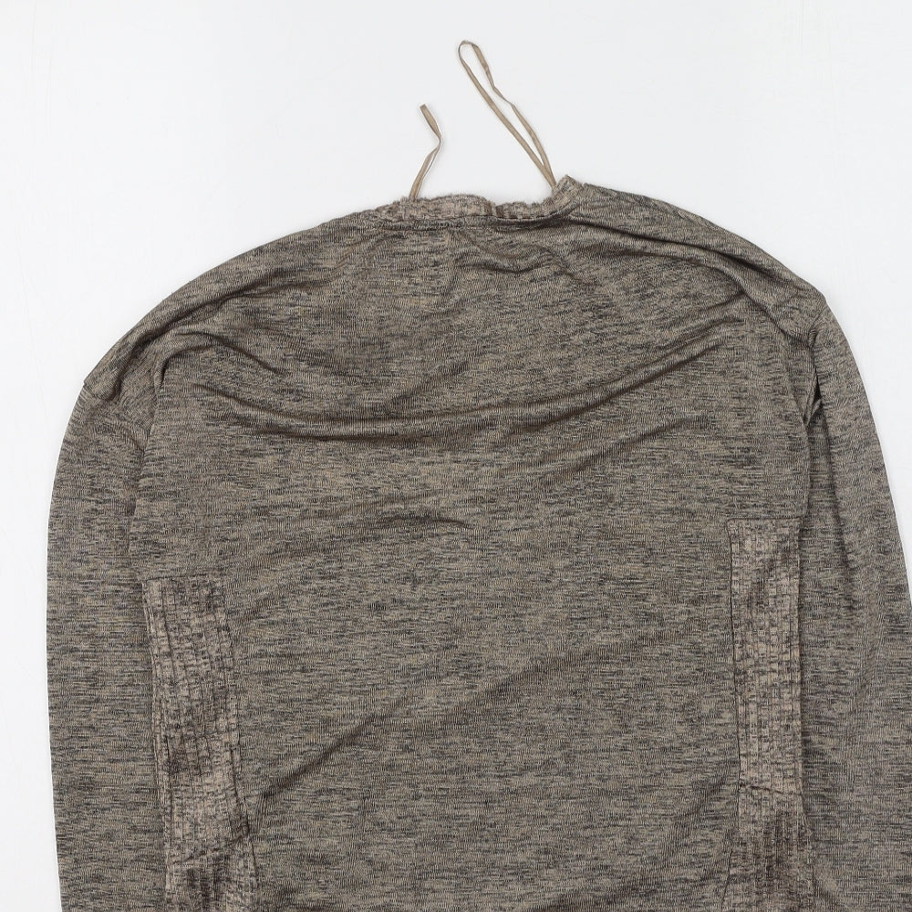Womens UK Size S Zara Brown Basic Blouse