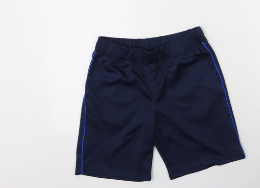 Dunnes Womens Blue Polyester Sweat Shorts Size 26 in L8 in Regular