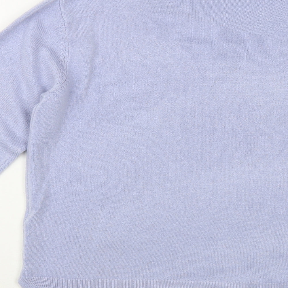 Womens UK Size 12 Marks and Spencer Blue Pullover Jumper