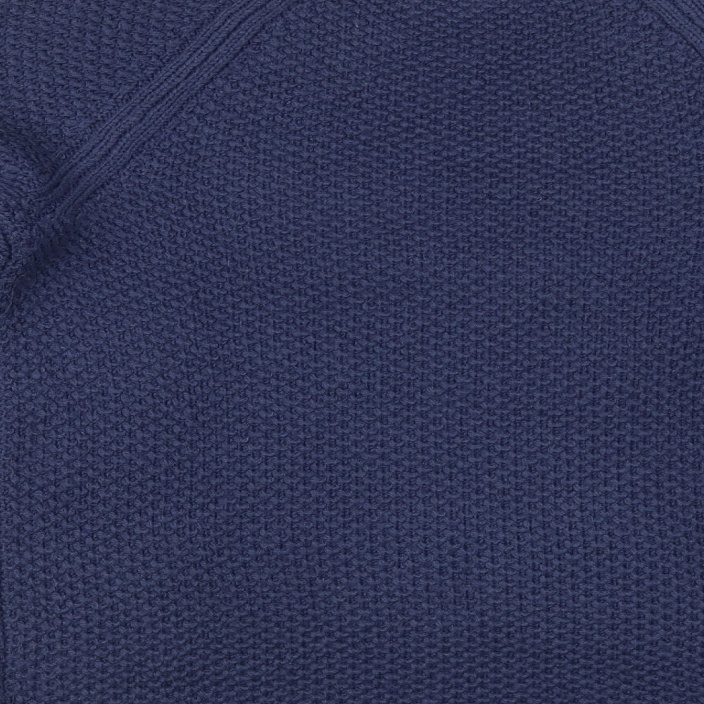 Gap Womens Blue Scoop Neck Acrylic Pullover Jumper Size M