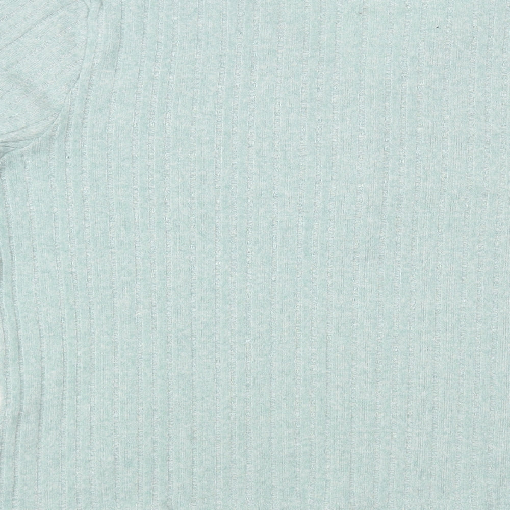 Primark Womens Green V-Neck Polyester Pullover Jumper Size 14