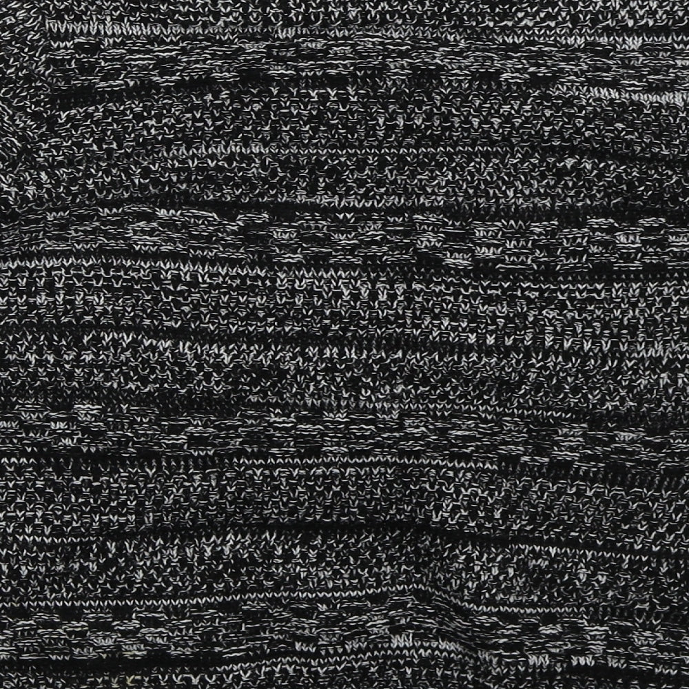 George Womens Grey Round Neck Acrylic Cardigan Jumper Size L