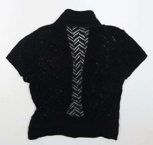Womens UK Size M Yours Black Cardigan Jumper