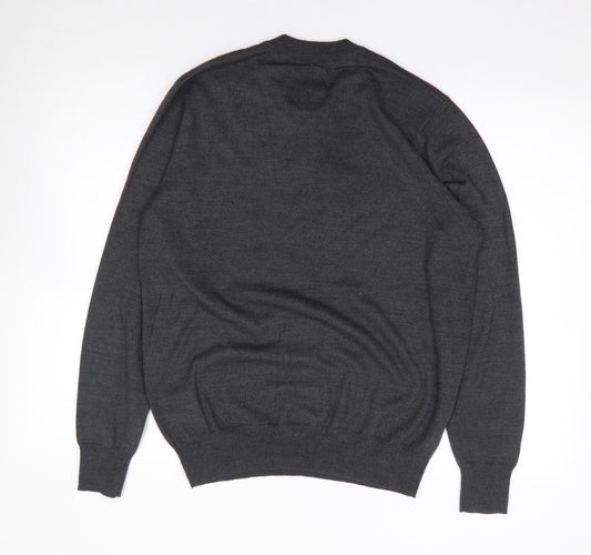 Hammond & Co Mens Green Crew Neck Wool Pullover Jumper Size M