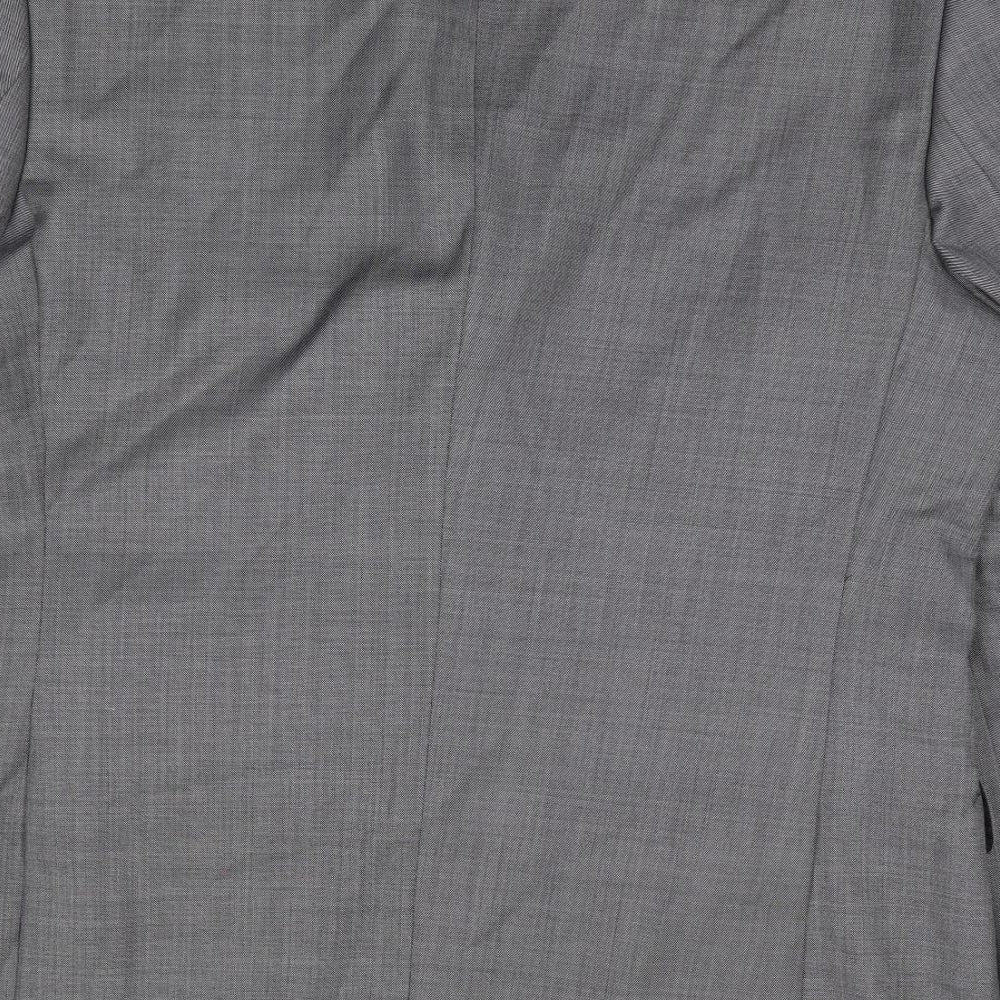 Mens UK Size 44 Racing Green Regular Grey Suit Jacket