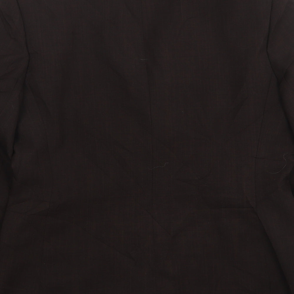 Berkertex Womens Brown Polyester Jacket Suit Jacket Size 10