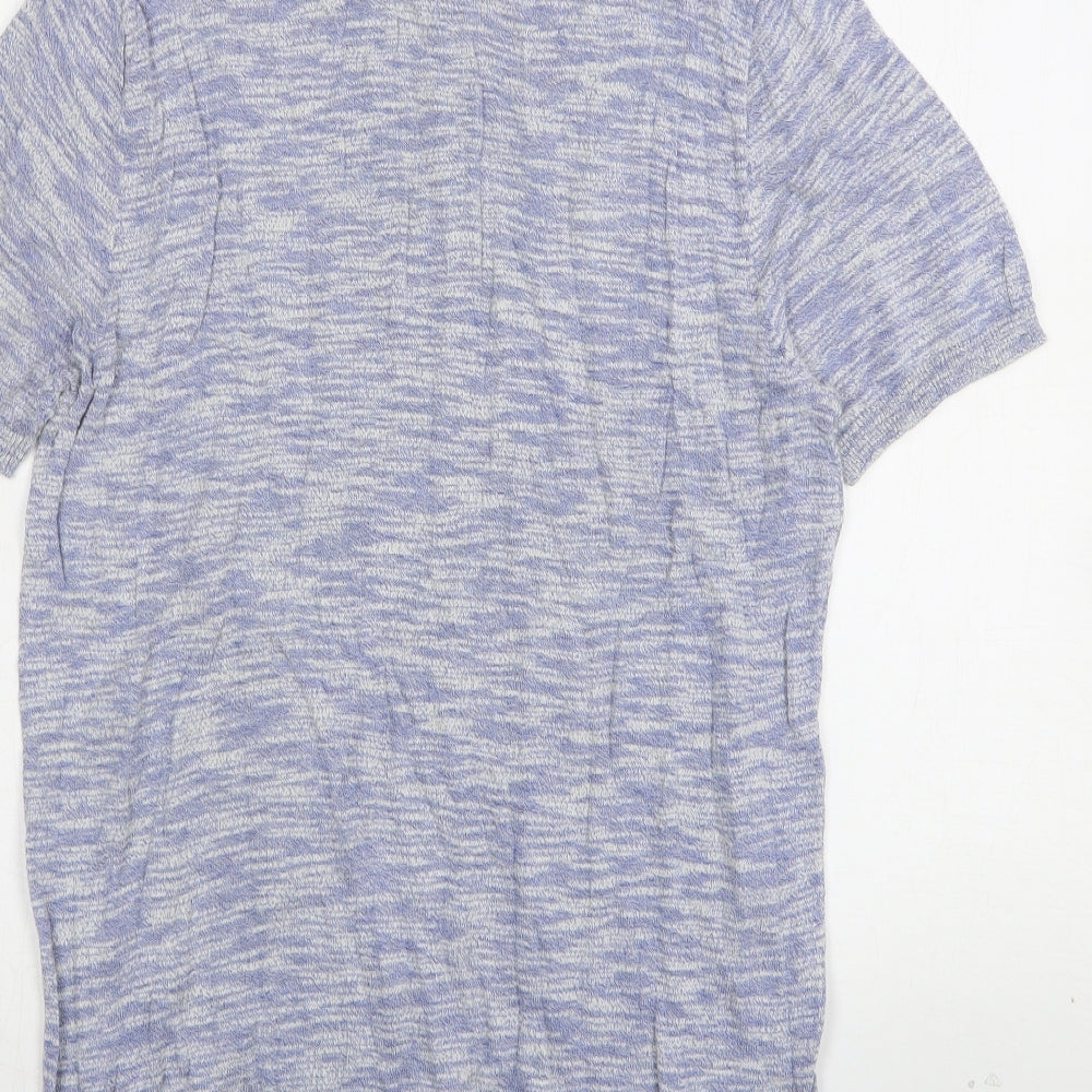 Burton Mens Blue Cotton Polo Size M Collared