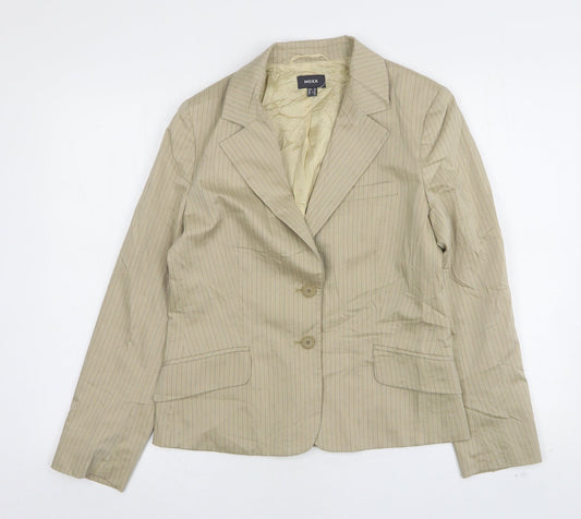 Womens UK Size 12 Mexx Regular Beige Suit Jacket
