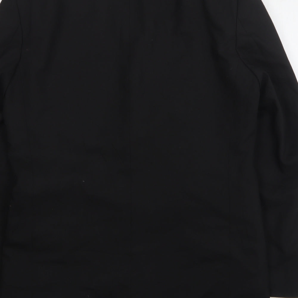 Mens UK Size 38 Impressions Regular Black Suit Jacket