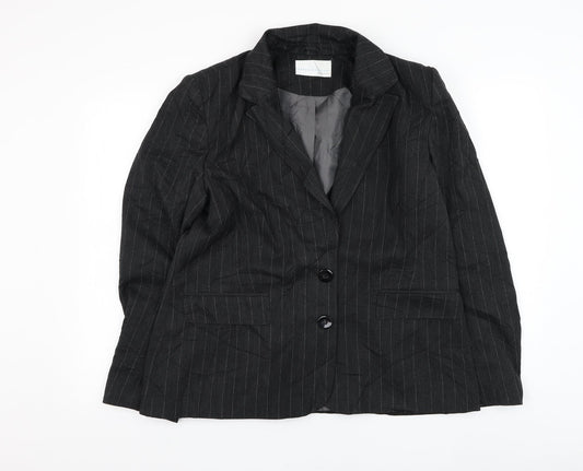 Womens UK Size 16 AMARANTO Black Jacket