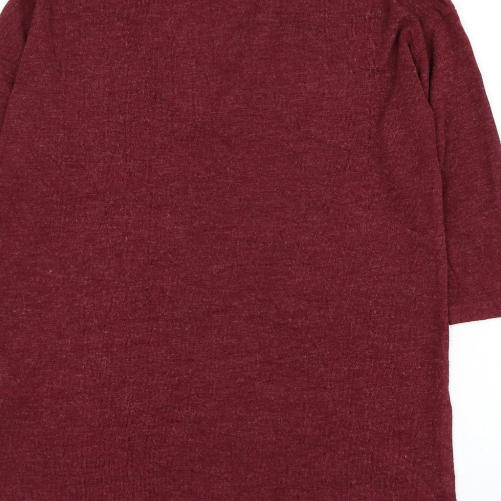 Womens UK Size 12 F&F Red Pullover Jumper