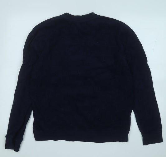 Topman Mens Blue Cotton Pullover Sweatshirt Size M - Ninety Seven