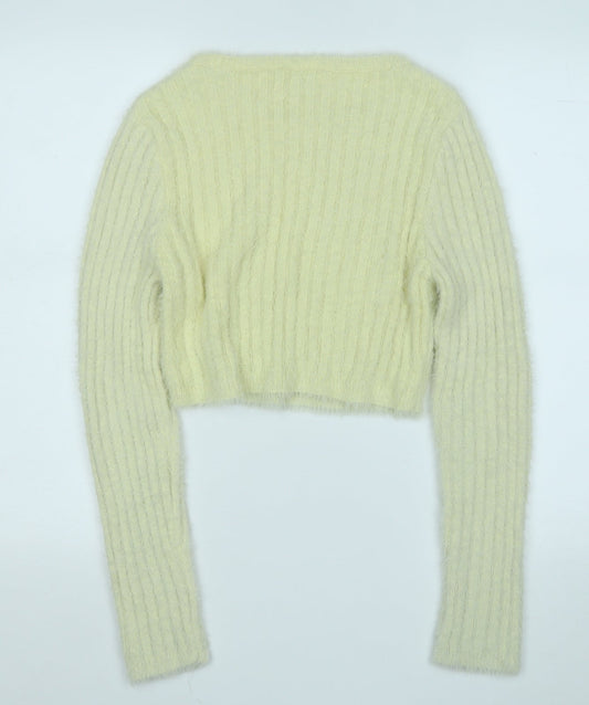 Womens UK Size L Topshop Yellow Pullover Jumper