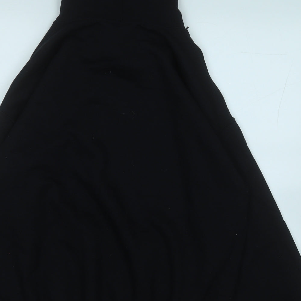 Gildan Womens Black Polyester Pullover Hoodie Size L