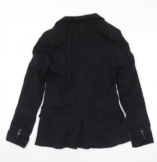 Womens UK Size 10 H&M Regular Black Suit Jacket