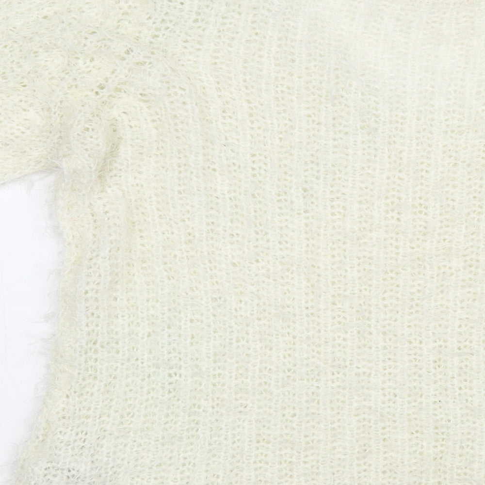 Womens UK Size M New Look Ivory Pullover Jumper