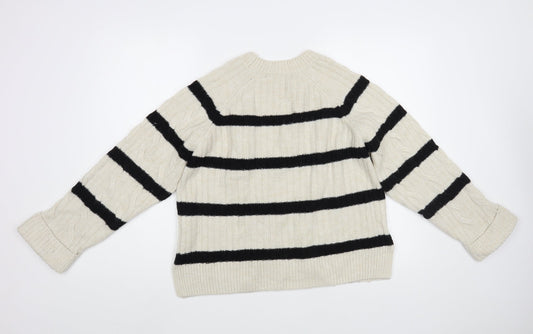Womens UK Size XS NEXT Beige Pullover Jumper