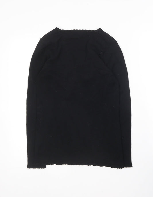 Womens UK Size S Off Shoot Black Pullover Jumper