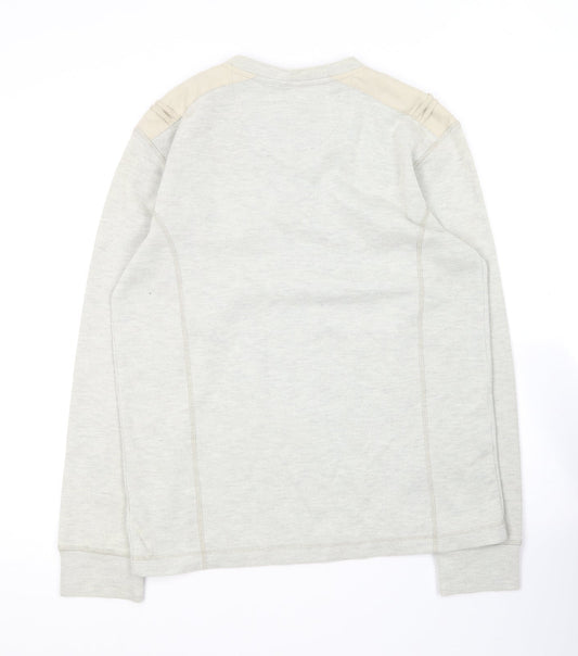 Matalan Mens Grey V-Neck Polyester Pullover Jumper Size S