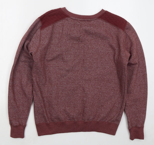 Mens UK Size S MAN Red Pullover Sweatshirt