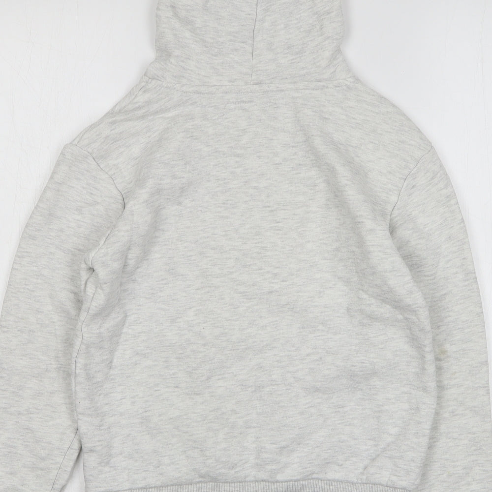 Primark Girls Grey Cotton Pullover Hoodie Size 10-11 Years