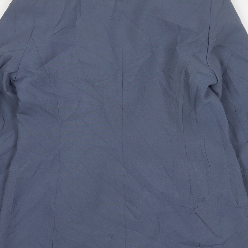 Womens UK Size 12 Essentials Regular Blue Suit Jacket
