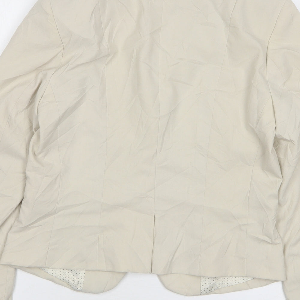 Womens UK Size 10 H&M Regular Beige Suit Jacket