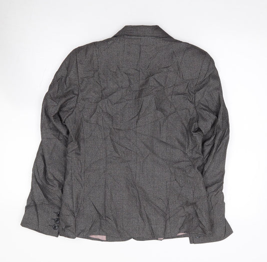 Autonomy Womens Black  Polyester Jacket Suit Jacket Size 10