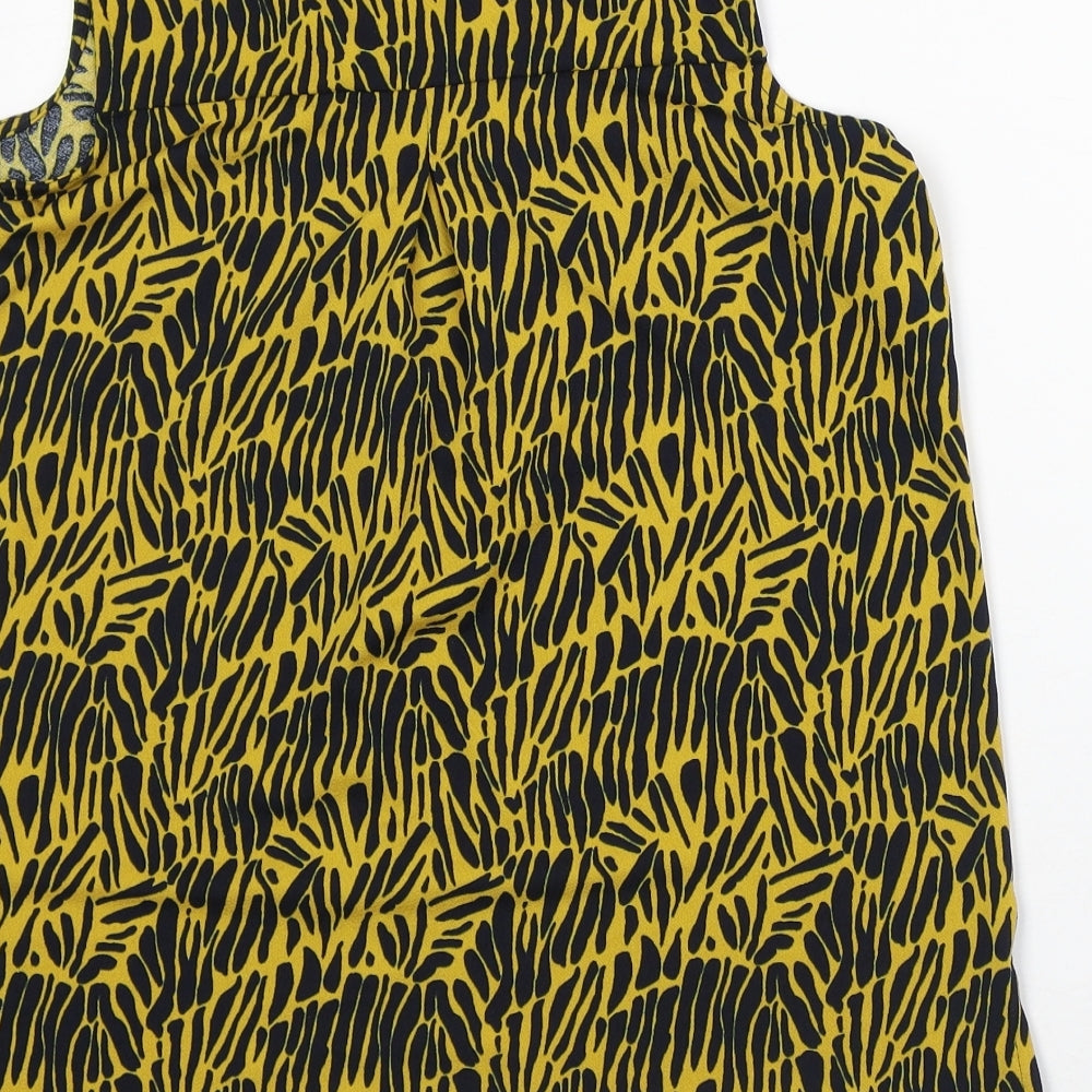 Womens UK Size 8 NEXT Yellow Tunic Tank