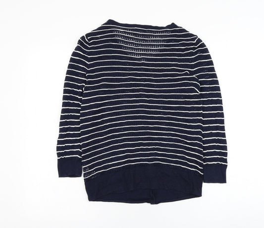 Womens UK Size M H&M Blue Cardigan Jumper