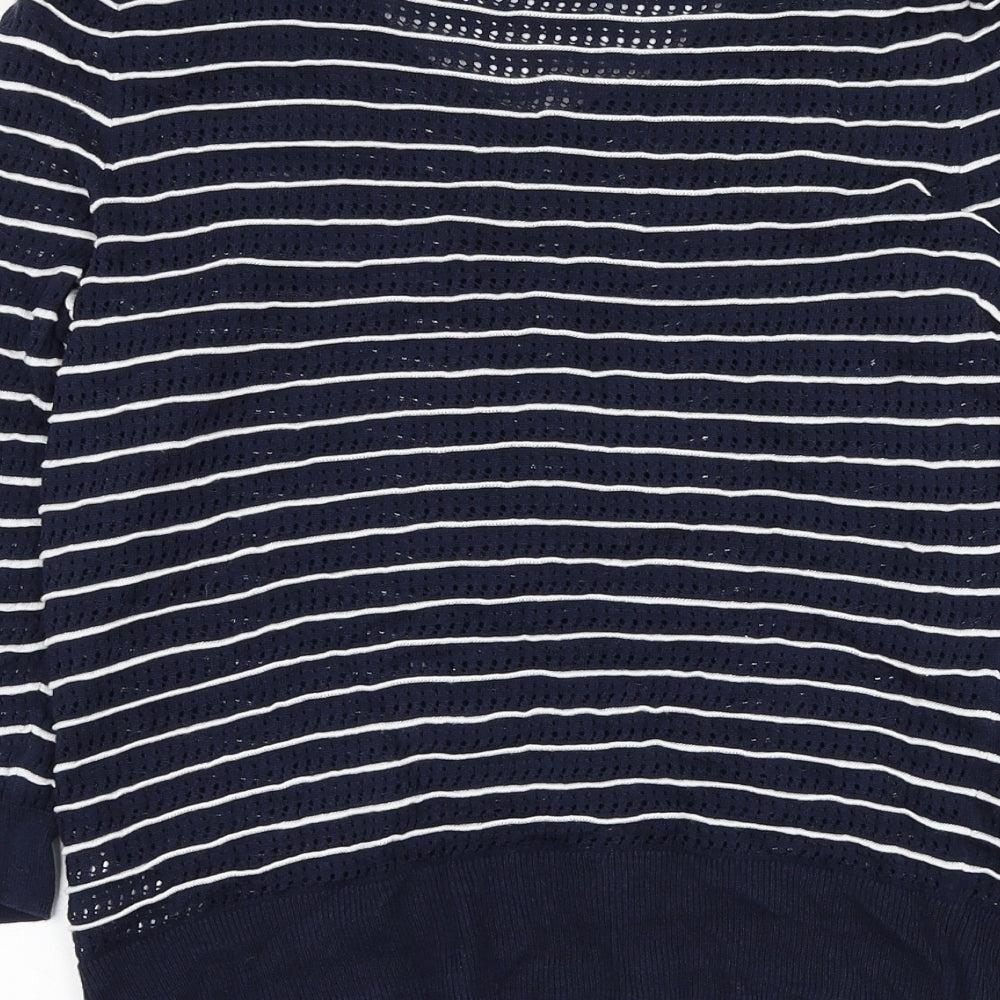 Womens UK Size M H&M Blue Cardigan Jumper