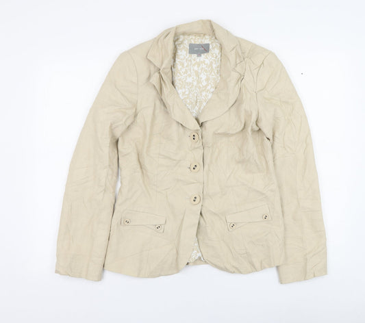Womens UK Size 10 Marks and Spencer Beige Jacket