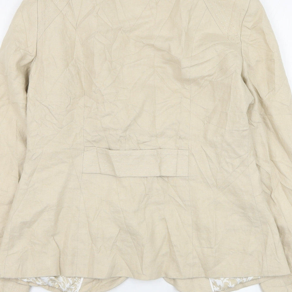 Womens UK Size 10 Marks and Spencer Beige Jacket