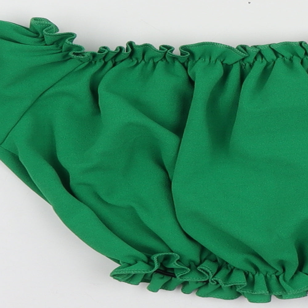 Womens UK Size 8 New Look Green Basic T-Shirt