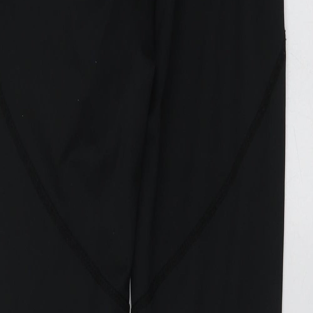 Workout Womens Black Polyester Jogger Leggings Size XS L26 in Regular