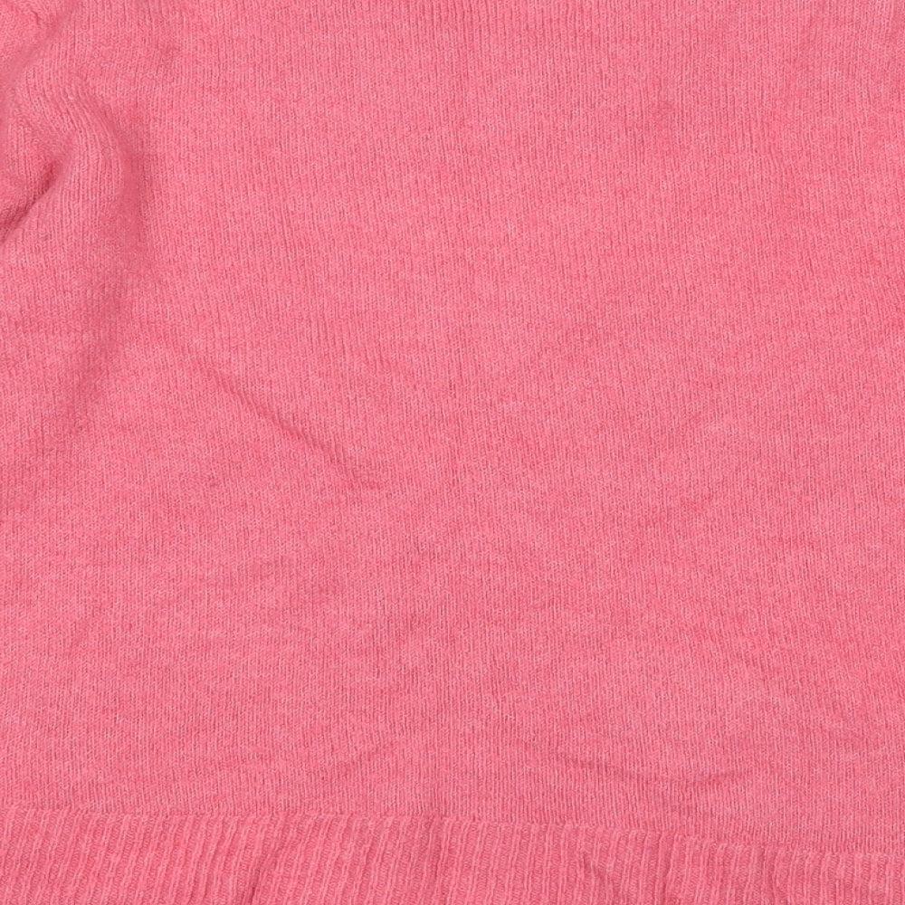Womens UK Size M H&M Pink Pullover Jumper
