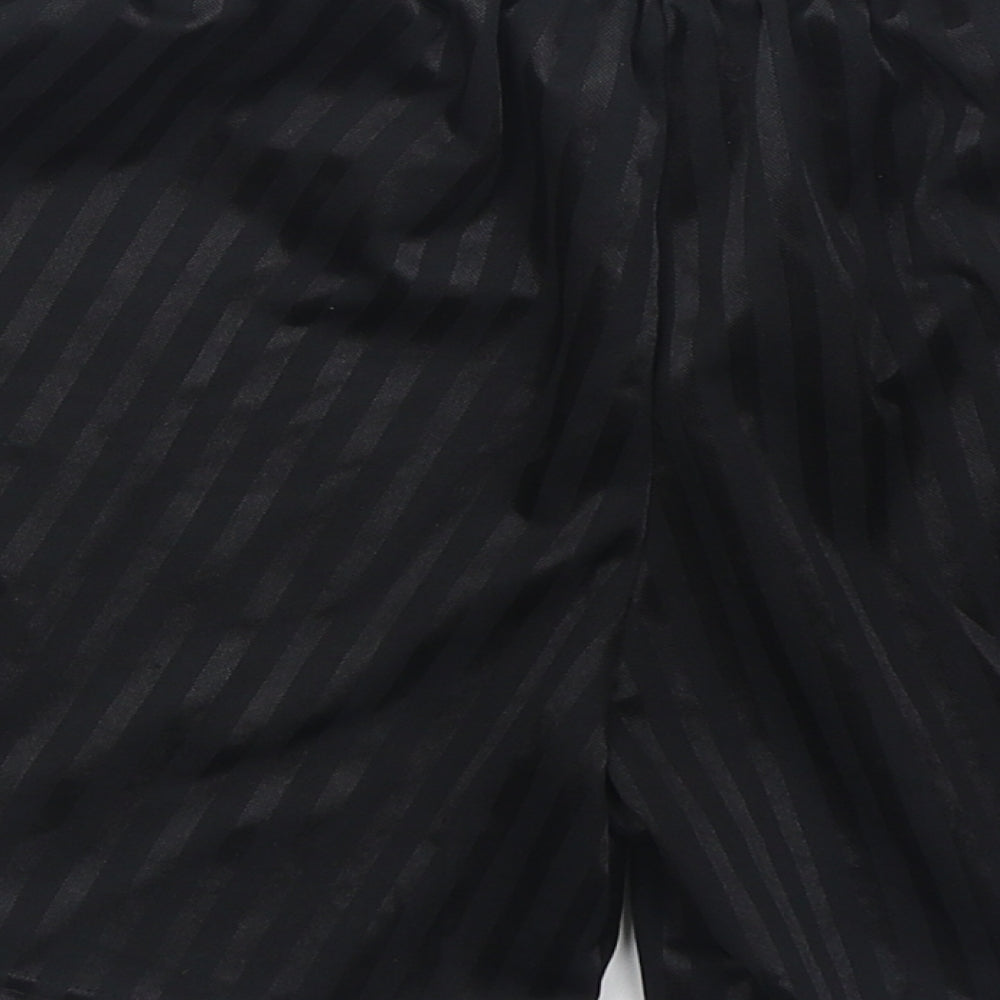 True Form Boys Black Polyester Sweat Shorts Size 8 Years Regular