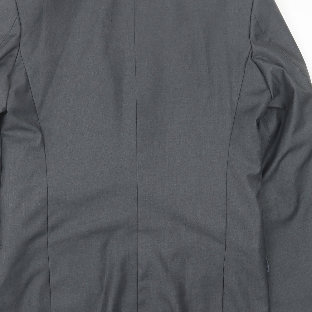Mens UK Size 40 Preworn Regular Grey Suit Jacket