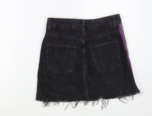 Womens UK Size 8 Topshop Mini Denim Skirt