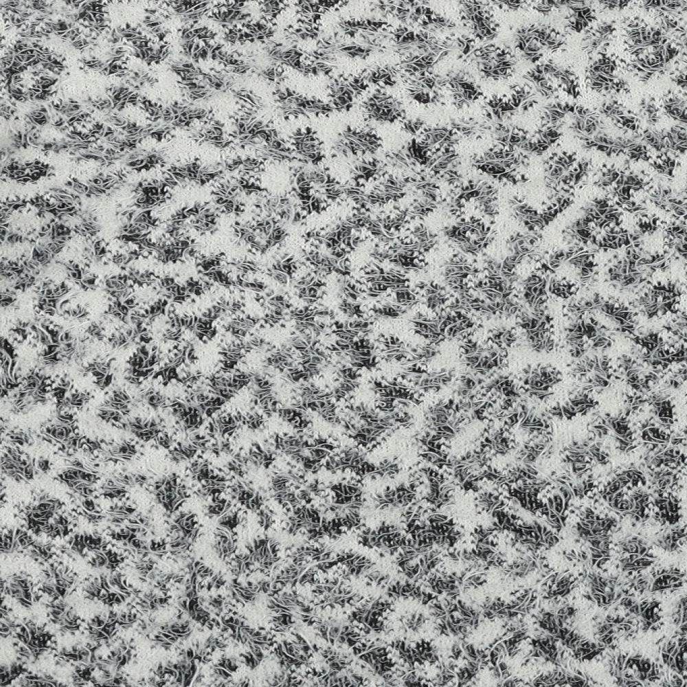 Primark Womens Grey Round Neck Animal Print Polyester Pullover Jumper Size 4