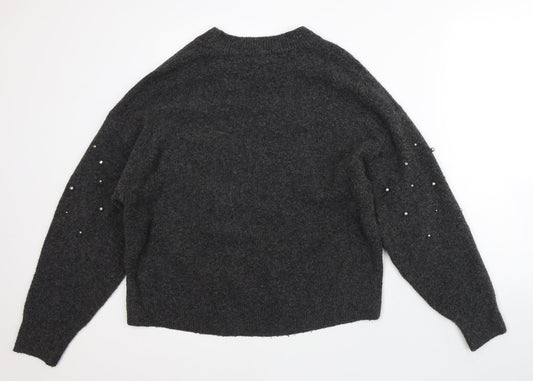 Womens UK Size S H&M Grey Pullover Jumper