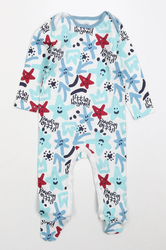 Studio Boys White Solid Cotton Cami One Piece Size 9-12 Months Button - Little Legend